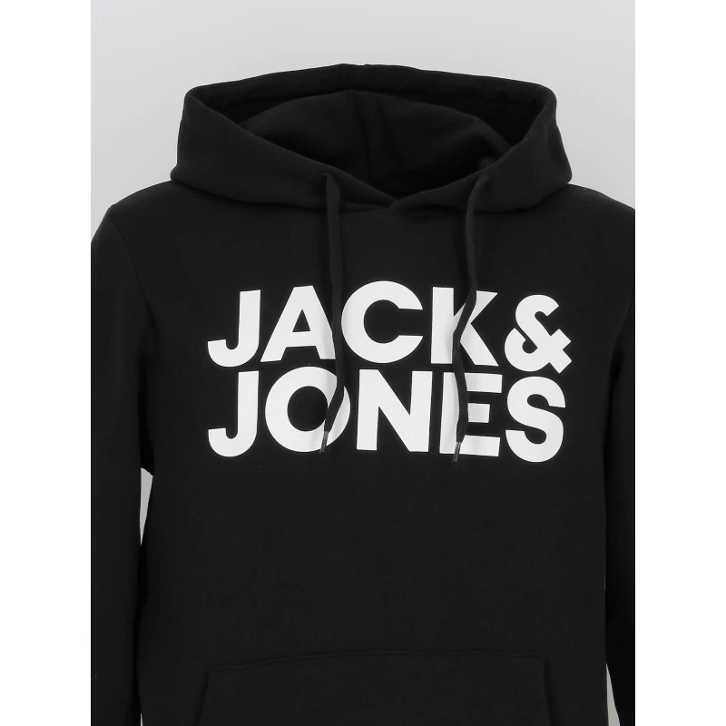Sweat à Capuche Corporate Logo Noir Homme - Jack & Jones 5 Sweat à Capuche Corporate Logo Noir Homme - Jack & Jones – Image 3