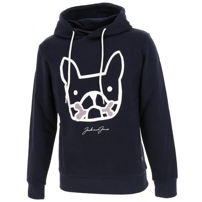 Sweat à Capuche Dog And Bones Bleu Homme - Jack & Jones 3 Sweat à Capuche Dog And Bones Bleu Homme - Jack & Jones