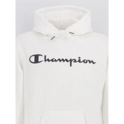 Sweat à Capuche Hooded Blanc Homme - Champion -TEDDY Vetements Magasin sweat a capuche hooded blanc homme champion 2