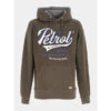 Petrol Industries Sweat à Capuche Hooded Marron Homme - Petrol Induistries -TEDDY Vetements Magasin sweat a capuche hooded marron homme petrol induistries