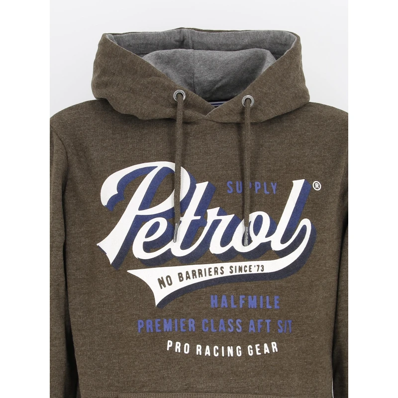 Petrol Industries Sweat à Capuche Hooded Marron Homme - Petrol Induistries 5 Petrol Industries Sweat à Capuche Hooded Marron Homme - Petrol Induistries – Image 3