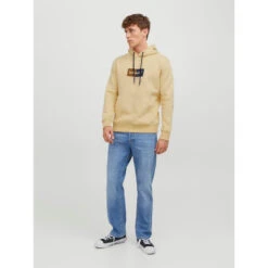 Sweat à Capuche Jordalston Jaune Homme - Jack & Jones -TEDDY Vetements Magasin sweat a capuche jordalston jaune homme jack jones 2