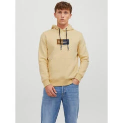 Sweat à Capuche Jordalston Jaune Homme - Jack & Jones