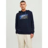 Sweat à Capuche Logan Aw23 Bleu Marine Homme - Jack & Jones -TEDDY Vetements Magasin sweat a capuche logan aw23 bleu marine homme jack jones