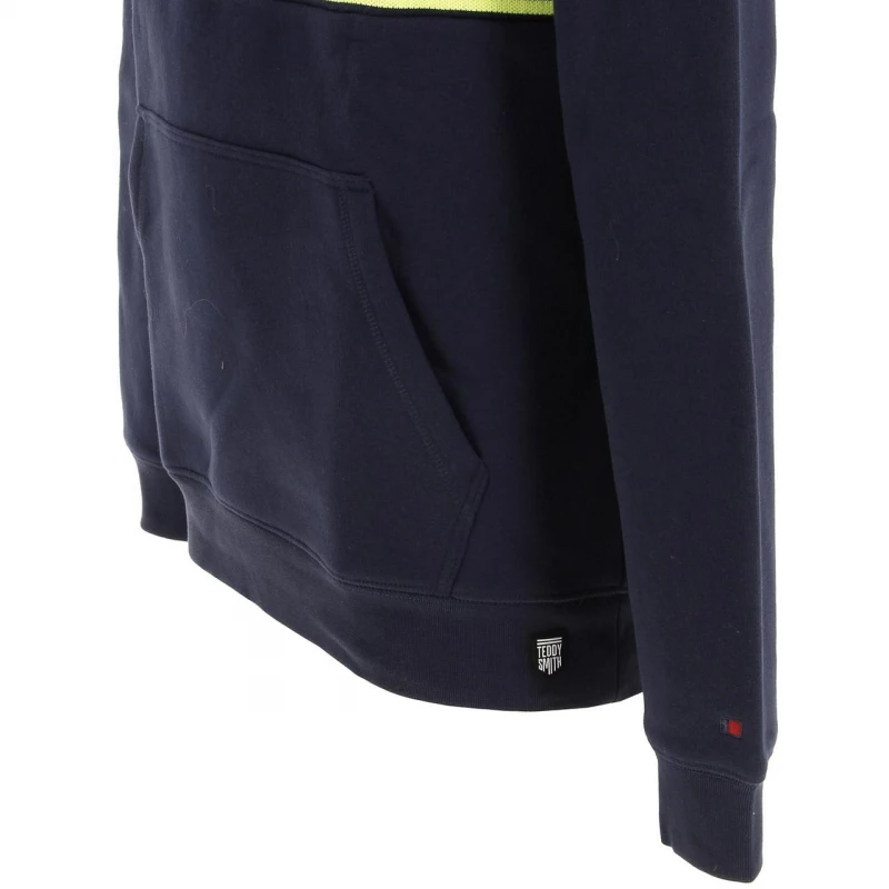 Sweat à Capuche Maxime Bleu Marine Homme - Teddy Smith 6 Sweat à Capuche Maxime Bleu Marine Homme - Teddy Smith – Image 4