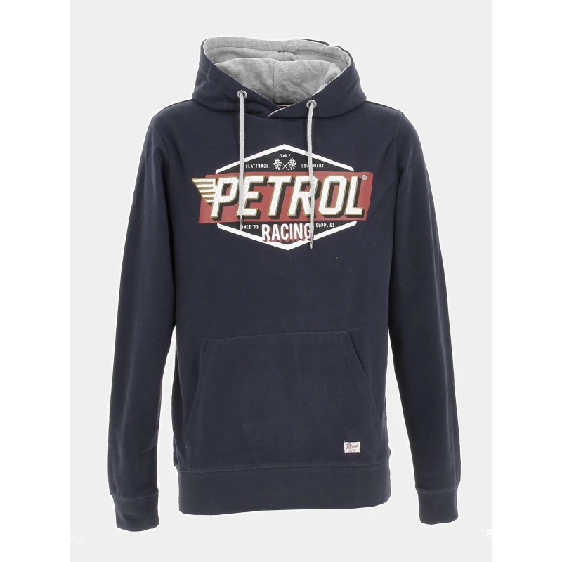 Sweat à Capuche Print Bleu Marine Homme - Petrol Industries 3 Sweat à Capuche Print Bleu Marine Homme - Petrol Industries