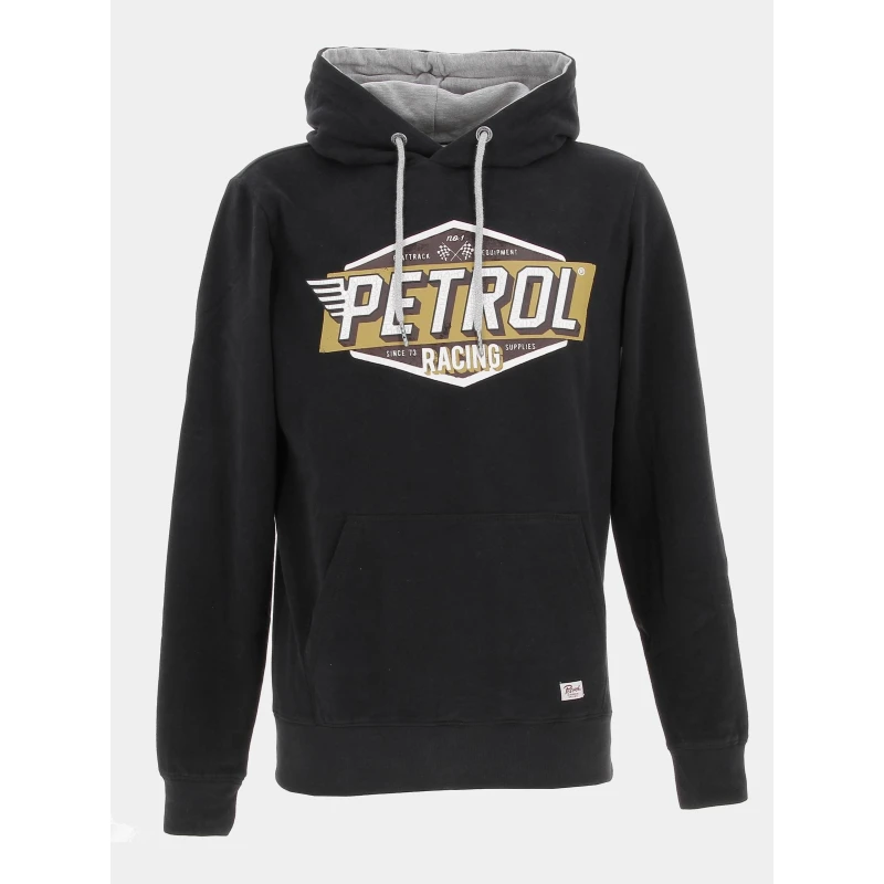 Sweat à Capuche Print Noir Homme - Petrol Industries 3 Sweat à Capuche Print Noir Homme - Petrol Industries
