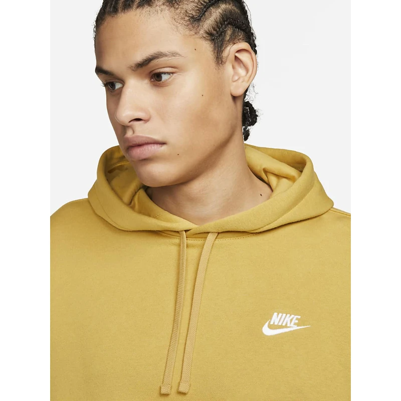 Sweat à Capuche Sportswear Club Jaune Homme - Nike 6 Sweat à Capuche Sportswear Club Jaune Homme - Nike – Image 4