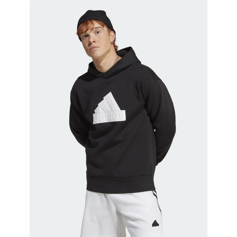 Sweat à Capuche Sportswear Fi Bos Noir Homme - Adidas 3 Sweat à Capuche Sportswear Fi Bos Noir Homme - Adidas