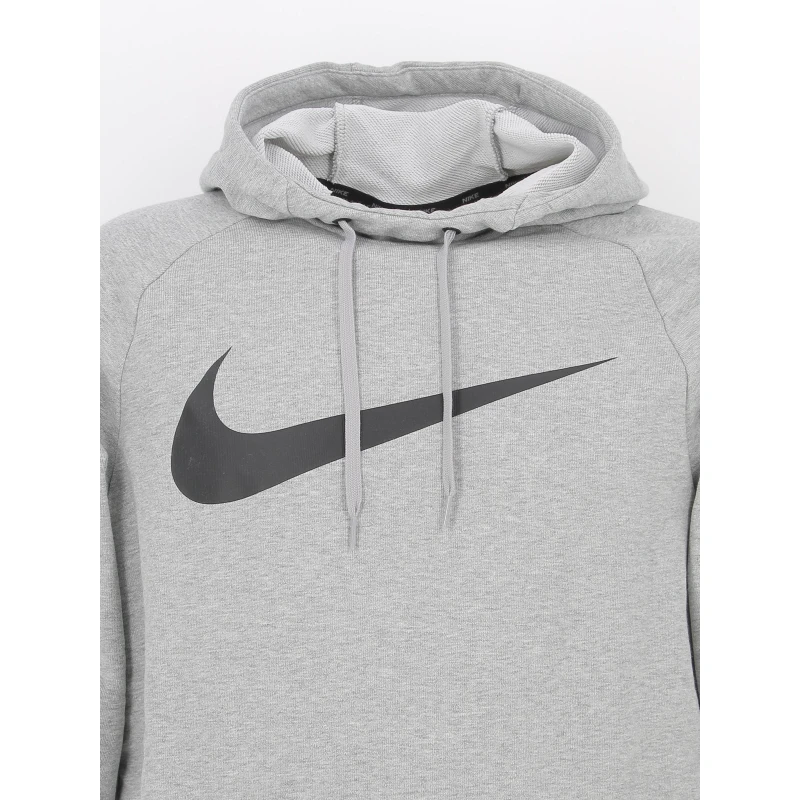 Sweat à Capuche Swoosh Gris Chiné Homme - Nike 5 Sweat à Capuche Swoosh Gris Chiné Homme - Nike – Image 3