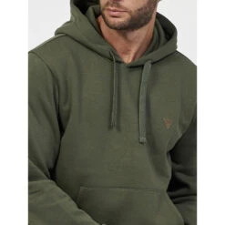 Sweat à Capuche Uni Christian Kaki Homme - Guess -TEDDY Vetements Magasin sweat a capuche uni christian kaki homme guess 3