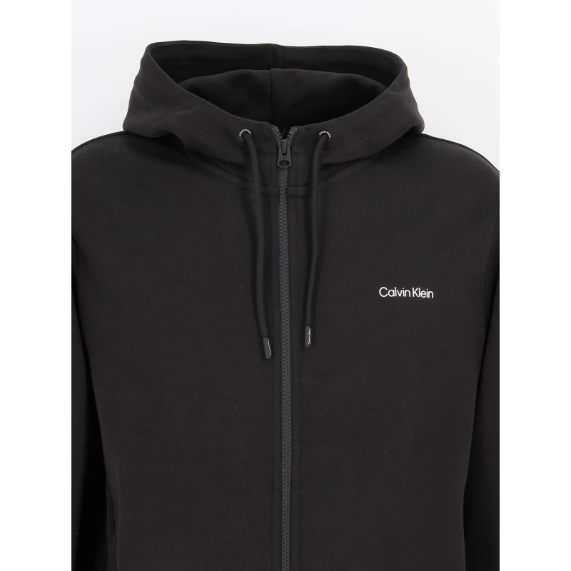 Sweat à Capuche Zip Micro Logo Noir Homme - Calvin Klein 5 Sweat à Capuche Zip Micro Logo Noir Homme - Calvin Klein – Image 3
