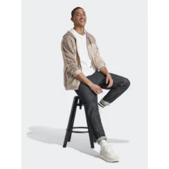 Sweat à Capuche Zippé Mel Marron Homme - Adidas