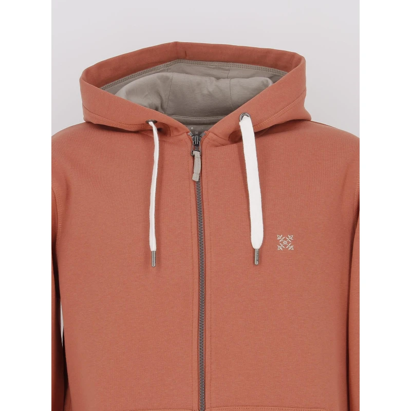 Sweat à Capuche Zippé Salet Orange Homme - Oxbow 5 Sweat à Capuche Zippé Salet Orange Homme - Oxbow – Image 3