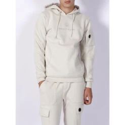 Sweat à Poches Logo Brodé Beige Homme - Project X Paris