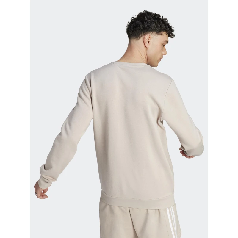 Sweat Feelcozy Basique Logo Brodé Beige Homme - Adidas 4 Sweat Feelcozy Basique Logo Brodé Beige Homme - Adidas – Image 2