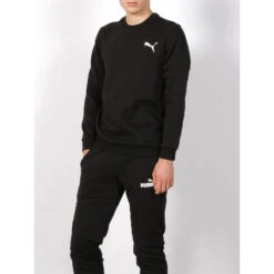 Sweat Uni Essential Logo Noir Homme - Puma