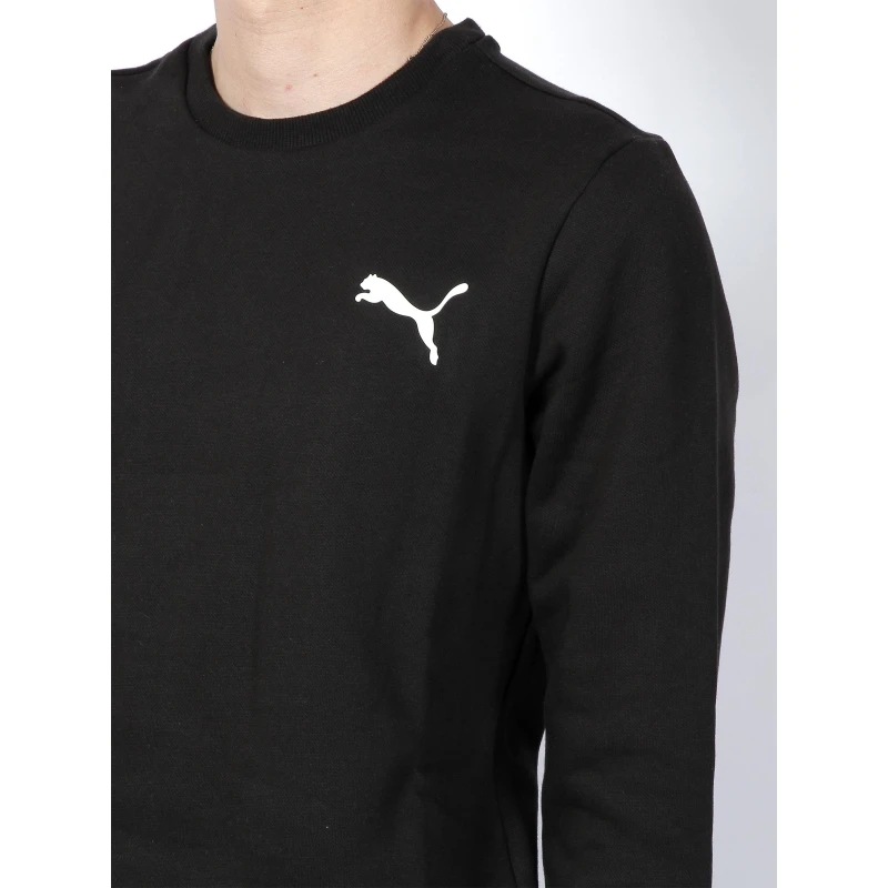 Sweat Uni Essential Logo Noir Homme - Puma 6 Sweat Uni Essential Logo Noir Homme - Puma – Image 4
