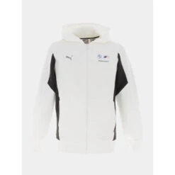 Sweat Zippé à Capuche Bmw Motorsport Blanc Homme - Puma