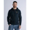 Sweat Zippé à Capuche Brodé Bleu Marine Homme - Petrol Industries -TEDDY Vetements Magasin sweat zippe a capuche brode bleu marine homme petrol industries