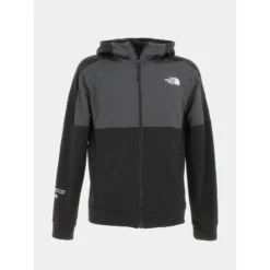 Sweat Zippé à Capuche Colorblock Noir Homme - The North Face