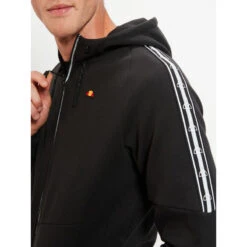 Sweat Zippé à Capuche Paviso Réfléchissant Noir Homme - Ellesse -TEDDY Vetements Magasin sweat zippe a capuche paviso reflechissant noir homme ellesse 3