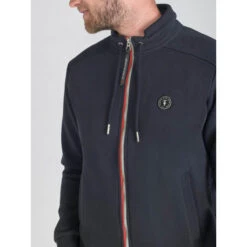 Sweat Zippé Galaxy Bleu Marine Homme - Le Temps Des Cerises -TEDDY Vetements Magasin sweat zippe galaxy bleu marine homme le temps des cerises 1 3