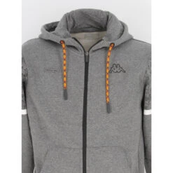 Sweat Zippé Genzo Graphik Gris Homme - Kappa 8 Sweat Zippé Genzo Graphik Gris Homme - Kappa -TEDDY Vetements Magasin sweat zippe genzo graphik gris homme kappa 2