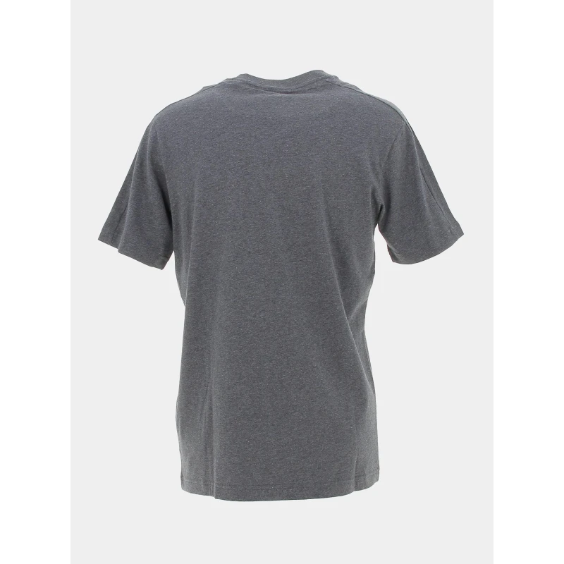 T-shirt 3 Stripes Gris Anthracite Homme - Adidas 4 T-shirt 3 Stripes Gris Anthracite Homme - Adidas – Image 2