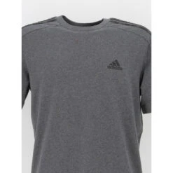 T-shirt 3 Stripes Gris Anthracite Homme - Adidas 8 T-shirt 3 Stripes Gris Anthracite Homme - Adidas -TEDDY Vetements Magasin t shirt 3 stripes gris anthracite homme adidas 2
