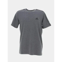 T-shirt 3 Stripes Gris Anthracite Homme - Adidas