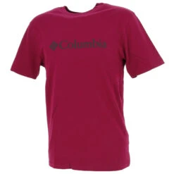 T-shirt Basic Logo Violet Homme - Columbia