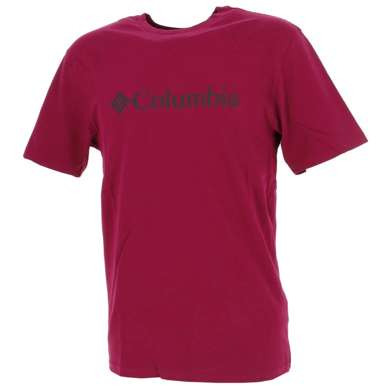 T-shirt Basic Logo Violet Homme - Columbia 3 T-shirt Basic Logo Violet Homme - Columbia