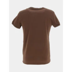 T-shirt Classic Uni Marron Homme - Benson & Cherry -TEDDY Vetements Magasin t shirt classic uni marron homme benson cherry 2