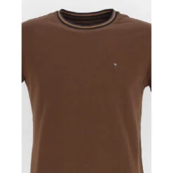 T-shirt Classic Uni Marron Homme - Benson & Cherry -TEDDY Vetements Magasin t shirt classic uni marron homme benson cherry 3