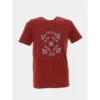 T-shirt Graphique Imprimé Rouge Homme - Oxbow
