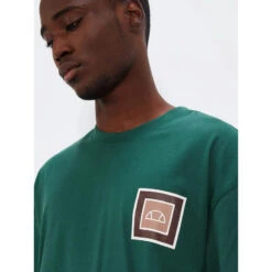 T-shirt Logo Dos Portier Vert Homme - Ellesse 9 T-shirt Logo Dos Portier Vert Homme - Ellesse -TEDDY Vetements Magasin t shirt logo dos portier vert homme ellesse 3