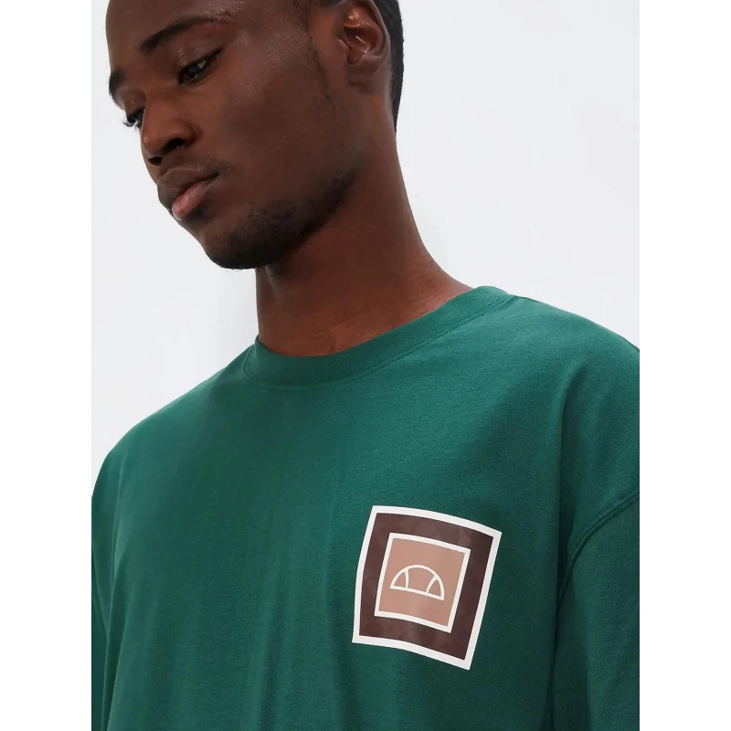 T-shirt Logo Dos Portier Vert Homme - Ellesse 6 T-shirt Logo Dos Portier Vert Homme - Ellesse – Image 4
