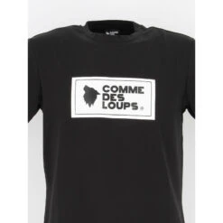 T-shirt Logo Genova Noir Homme - Comme Des Loups -TEDDY Vetements Magasin t shirt logo genova noir homme comme des loups 2