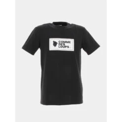 T-shirt Logo Genova Noir Homme - Comme Des Loups