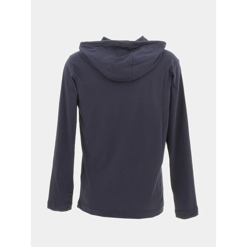 T-shirt Manches Longues Capuche Rio Marine Homme - Teddy Smith 4 T-shirt Manches Longues Capuche Rio Marine Homme - Teddy Smith – Image 2