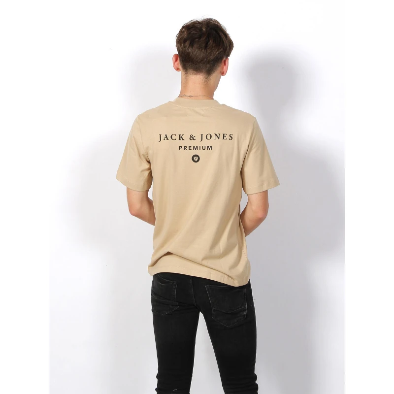T-shirt Mason Back Print Beige Homme - Jack & Jones 4 T-shirt Mason Back Print Beige Homme - Jack & Jones – Image 2