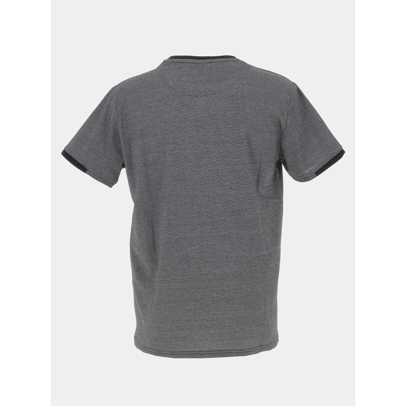 T-shirt Micro Rayures Col V Noir Homme - Rms 26 4 T-shirt Micro Rayures Col V Noir Homme - Rms 26 – Image 2