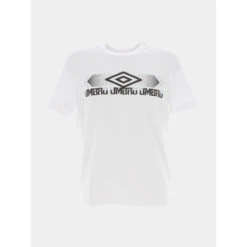 T-shirt Osar Line Logo Blanc Homme - Umbro