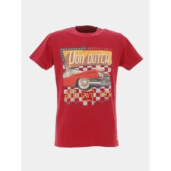 T-shirt Regular Auto Part Rouge Homme - Von Dutch