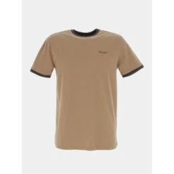 T-shirt The-tee Marron Chatain Homme - Teddy Smith