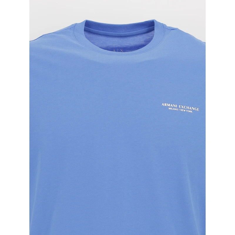T-shirt Uni Palace Bleu Homme - Armani Exchange 6 T-shirt Uni Palace Bleu Homme - Armani Exchange – Image 4